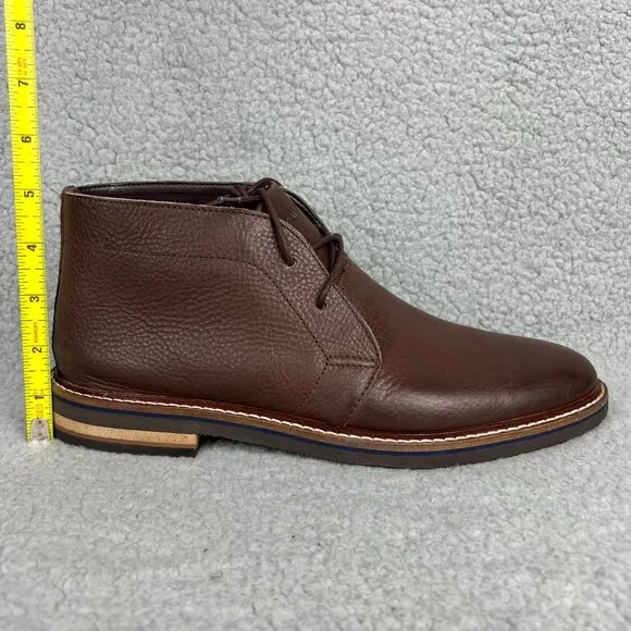 Bostonian Dezmin Mid Boots Mens 8 Shoes Brown Leather Chukka Oxford Commonwealth