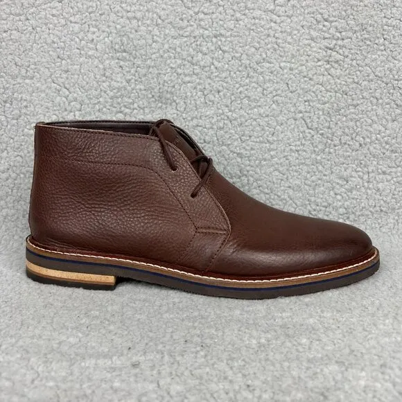 Bostonian Dezmin Mid Boots Mens 8 Shoes Brown Leather Chukka Oxford Commonwealth