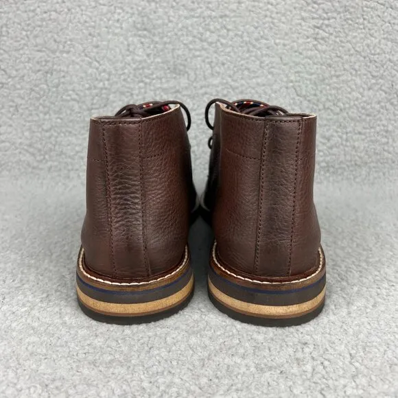 Bostonian Dezmin Mid Boots Mens 8 Shoes Brown Leather Chukka Oxford Commonwealth