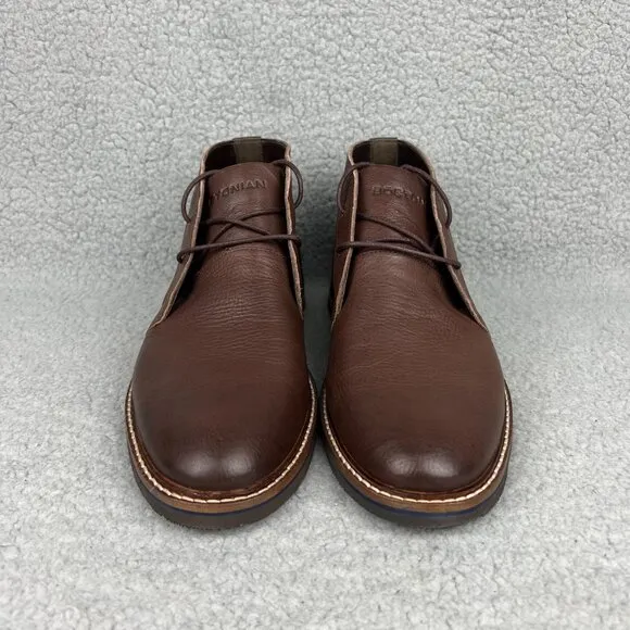 Bostonian Dezmin Mid Boots Mens 8 Shoes Brown Leather Chukka Oxford Commonwealth