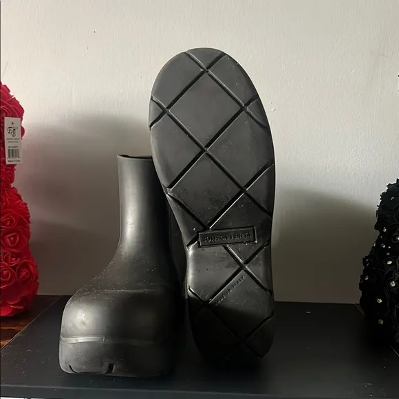 Bottega Veneta Black Rain &amp; Snow Boots with Grip Sole