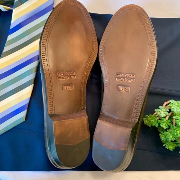 Bottino muted olive leather loafers made in Ital…