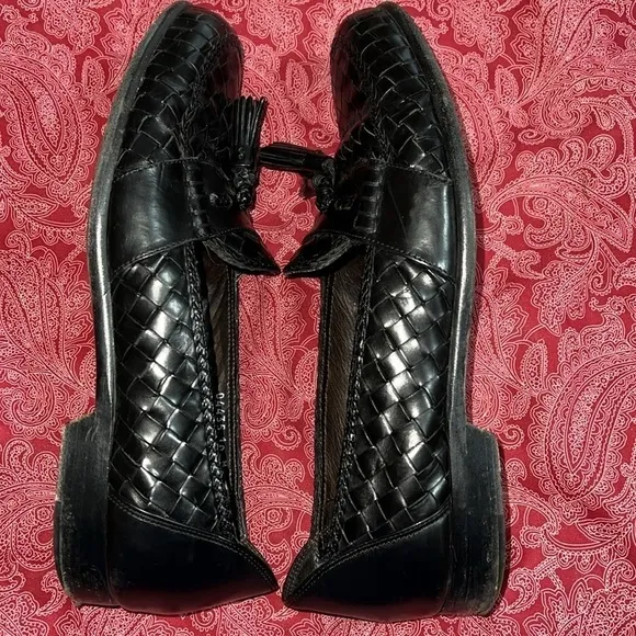 BRAGANO men’s tassel loafers. Size 10M.  Genuine Italian leather
