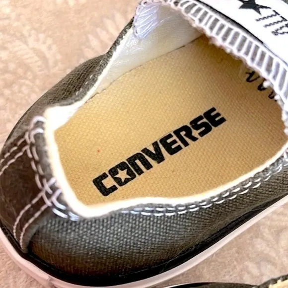 Brand New Converse Chuck Taylor All Star Lo Sneakers Lace Up Green Canvas