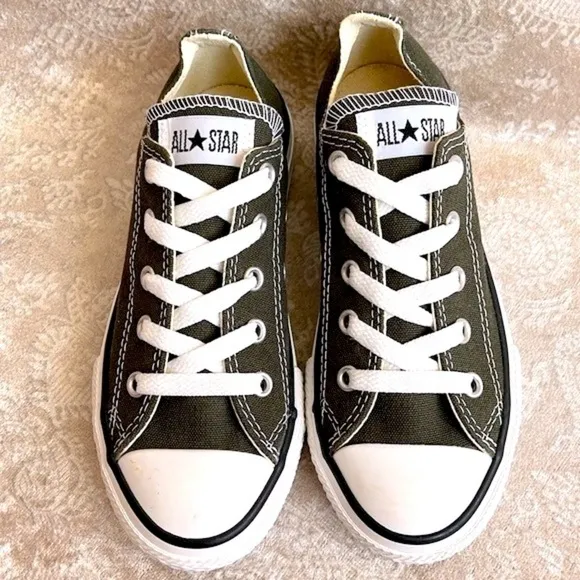 Brand New Converse Chuck Taylor All Star Lo Sneakers Lace Up Green Canvas