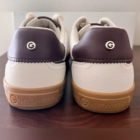Brand New GBG Lace-Up Sneakers In Light Tan &amp; Brown Size 8.5