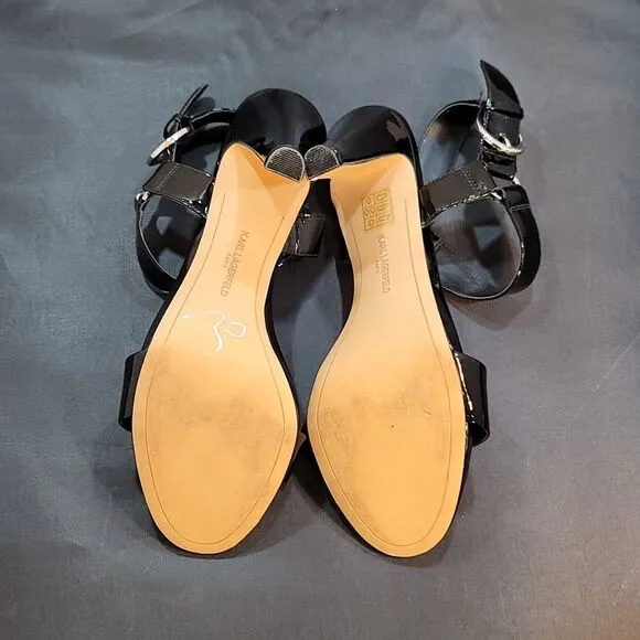 BRAND NEW KARL LAGERFELD PARIS WOMEN'S CIEONE HEELED SANDAL