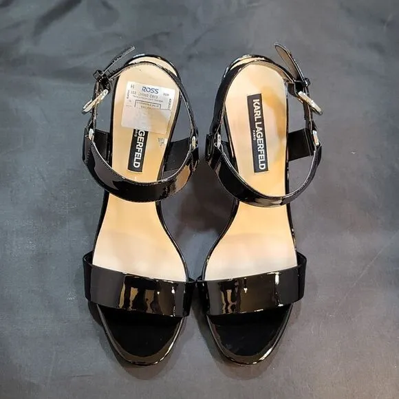 BRAND NEW KARL LAGERFELD PARIS WOMEN'S CIEONE HEELED SANDAL