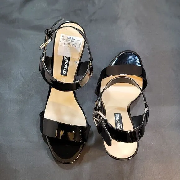 BRAND NEW KARL LAGERFELD PARIS WOMEN'S CIEONE HEELED SANDAL
