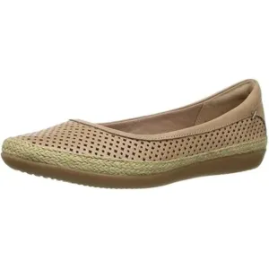 Brand New Clarks Danelly Adira Rose Gold Leather Espadrilles Slip On Size 10