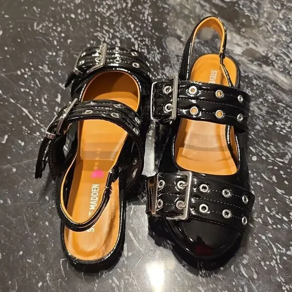 BRAND NEW STEVEN MADDEN KIDS GIRLS' J-GRAYAA SLINGBACK SANDALS