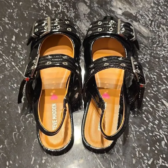 BRAND NEW STEVEN MADDEN KIDS GIRLS' J-GRAYAA SLINGBACK SANDALS