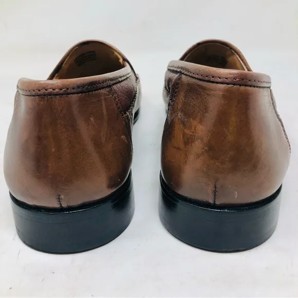 Brass Boot Tasseled Leather Loafers