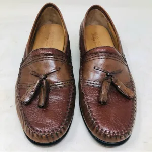 Brass Boot Tasseled Leather Loafers