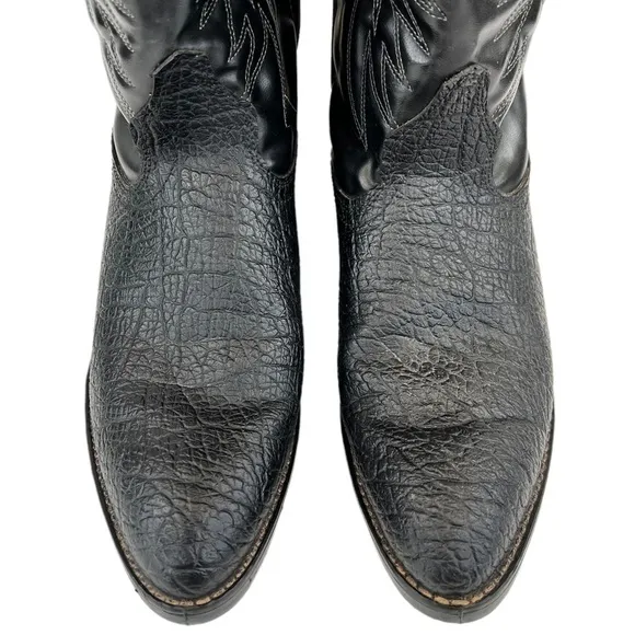 Broncos Men’s Black Cowboy Western Boots