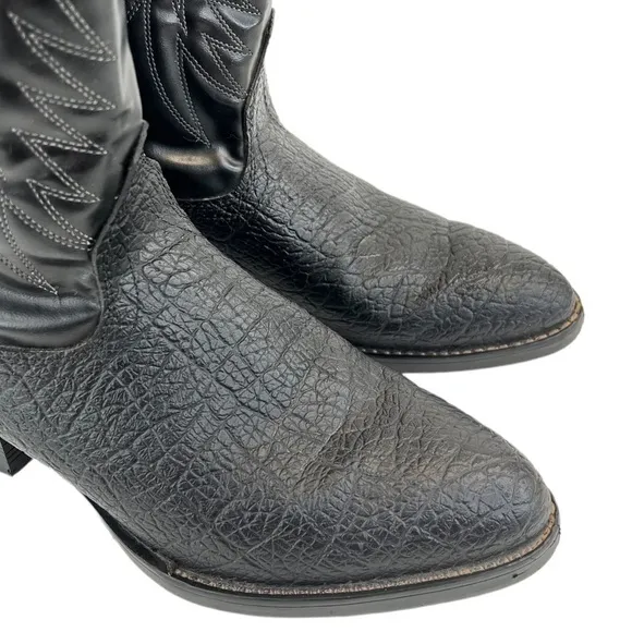Broncos Men’s Black Cowboy Western Boots