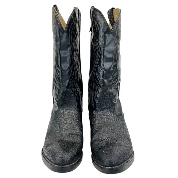 Broncos Men’s Black Cowboy Western Boots