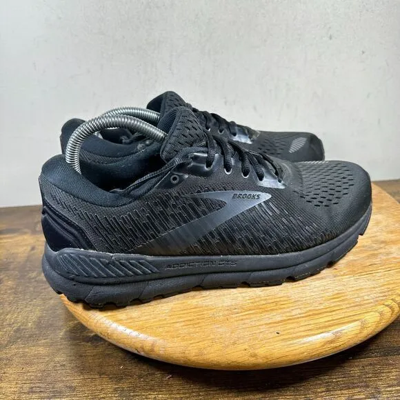 Brooks Addiction GTS‎ 15 Black Mens Size 9 2E Sneakers Shoes 1103652E020