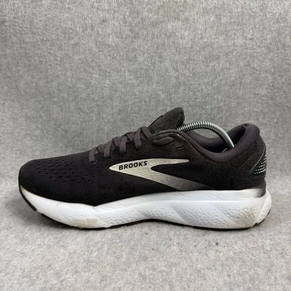Brooks Ghost 16 Womens Shoes Size 9.5. Black White Running Sneakers 1204071B090