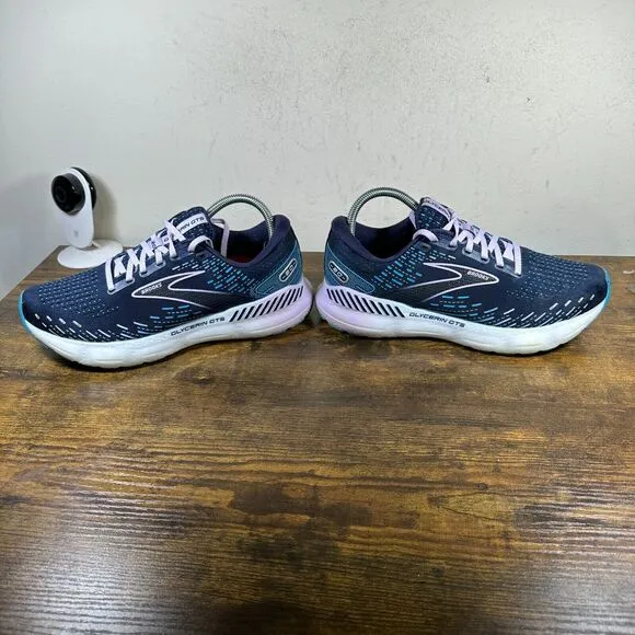 Brooks Glycerin 20 Blue White Shoes Sneakers Women's Size 9.5‎
