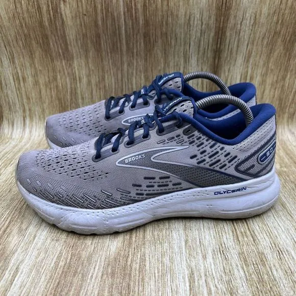 Brooks Glycerin 20 Men's Size 10‎ Gray Running Shoes Sneakers 1103821D070