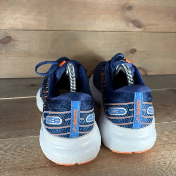 brooks glycerin 20 mens size 9 shoes blue athletic running sneakers