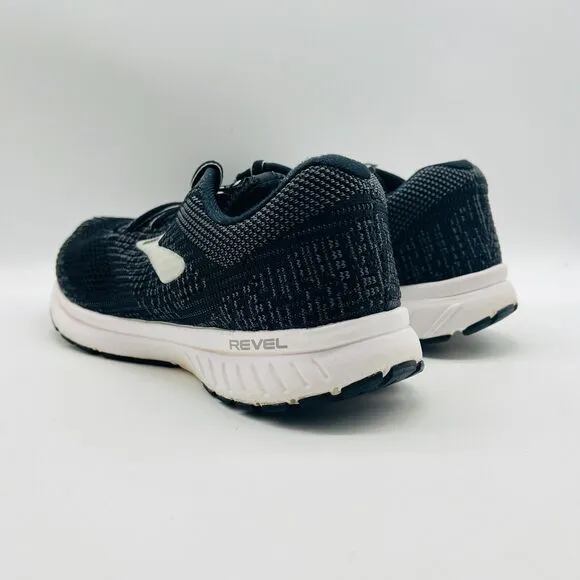 Brooks Revel 3 Mens 11 Black White Running Shoes Sneakers Athletic Gym Trainers