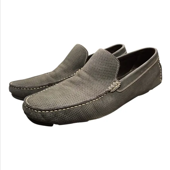 BRUNO MAGLI | Leather Loafers in Gray ~  Size US 12