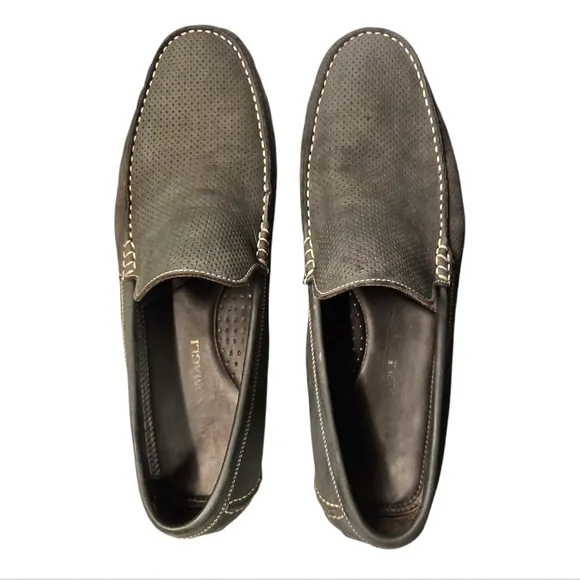 BRUNO MAGLI | Leather Loafers in Gray ~  Size US 12