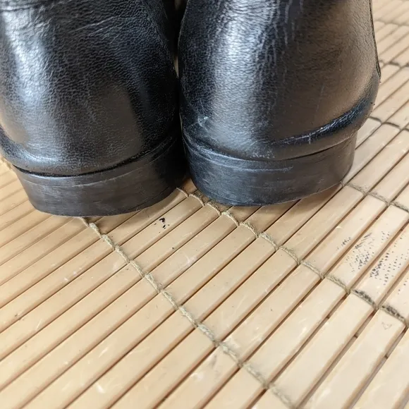 Bruno Magli Mens Horsebit Loafers Shoes Black Leather Silver Bit Size 10.5M.   2