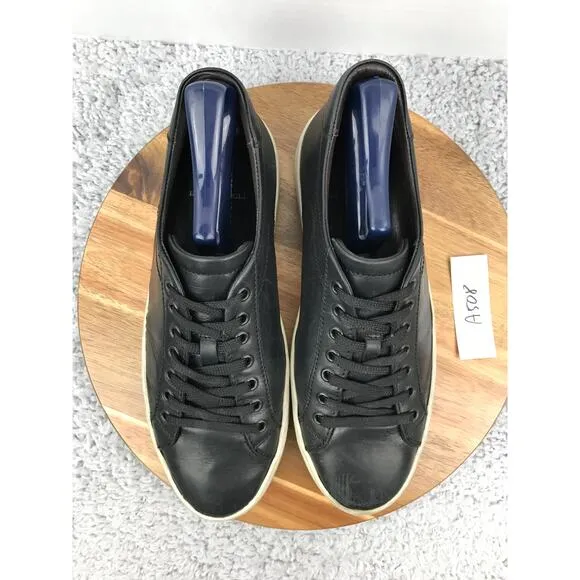 Bruno Magli Westy Black Leather Lace Up Casual Daily Lifestyle Sneakers Mens 9 M