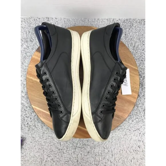 Bruno Magli Westy Black Leather Lace Up Casual Daily Lifestyle Sneakers Mens 9 M