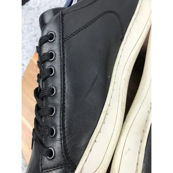 Bruno Magli Westy Black Leather Lace Up Casual Daily Lifestyle Sneakers Mens 9 M