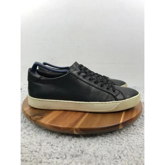 Bruno Magli Westy Black Leather Lace Up Casual Daily Lifestyle Sneakers Mens 9 M