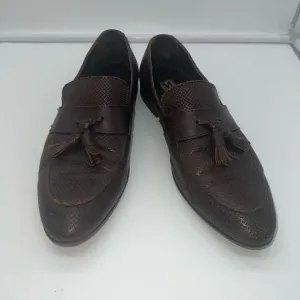 Bruno Magli Bemar Made in Italy Leather Tassle Loafers