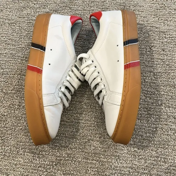 BURBERRY Men's Bio-Based Sneakers and Amber Size 41/US 8 In White