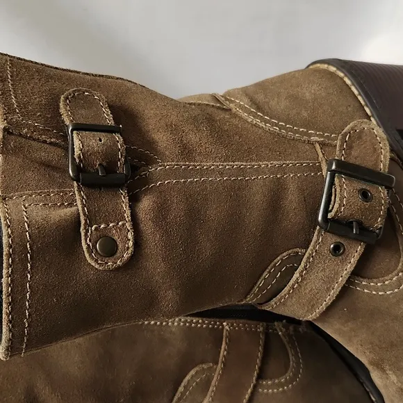 Bussola Brown Heeled Boots with Chunky Design and Mid-Calf Height (w size 38)