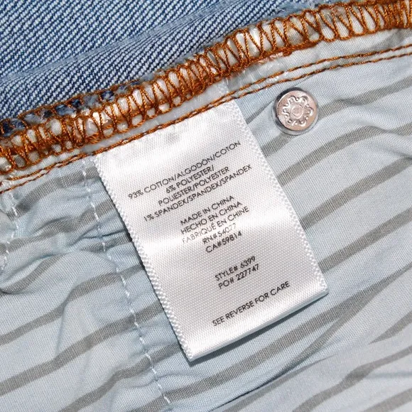 Cabi &quot;Austin&quot; Distressed Denim Shorts