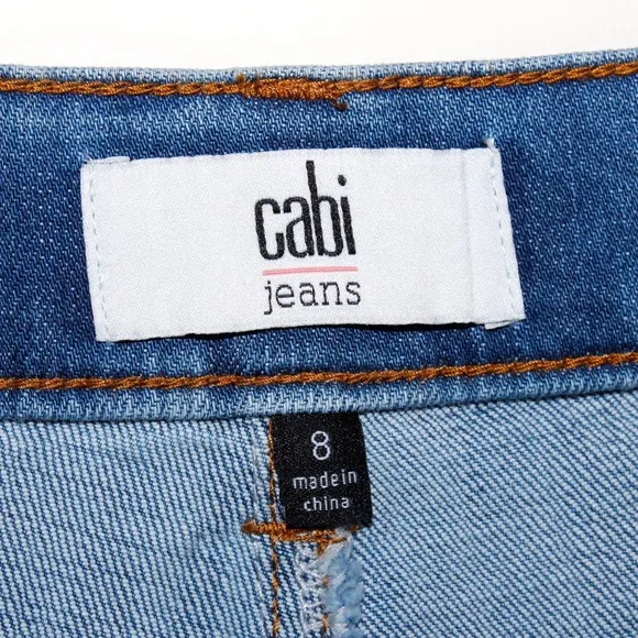 Cabi &quot;Austin&quot; Distressed Denim Shorts