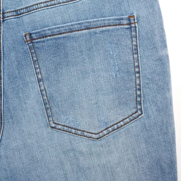 Cabi &quot;Austin&quot; Distressed Denim Shorts