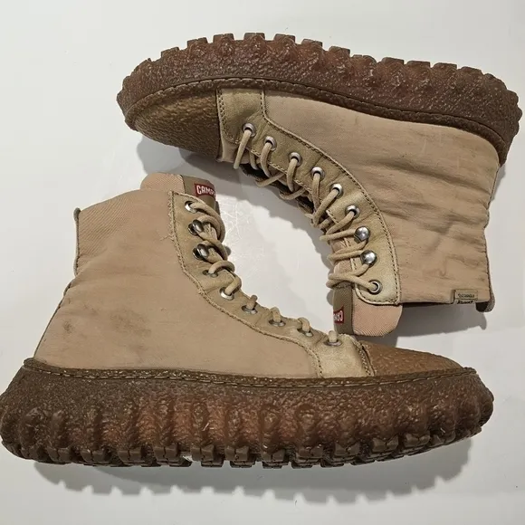 Camper Ground Michelin Outsole Ankle Hiking Combat Boots