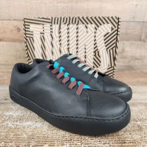 Camper Twins EU 41, Men 8 Wmn 10 Black Leather Classic Low Top Comfort‎ Sneakers