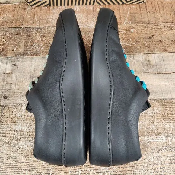 Camper Twins EU 41, Men 8 Wmn 10 Black Leather Classic Low Top Comfort‎ Sneakers
