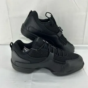 Capezio DS11 Fierce Unisex Black Dance Sneakers Men's Size 10