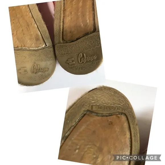 Castaner Red &amp; White Pattern 'Kim' Flat Espadrilles Size 5/EU 35 Made in Spain