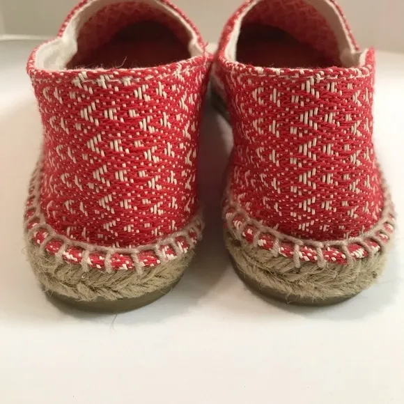Castaner Red &amp; White Pattern 'Kim' Flat Espadrilles Size 5/EU 35 Made in Spain