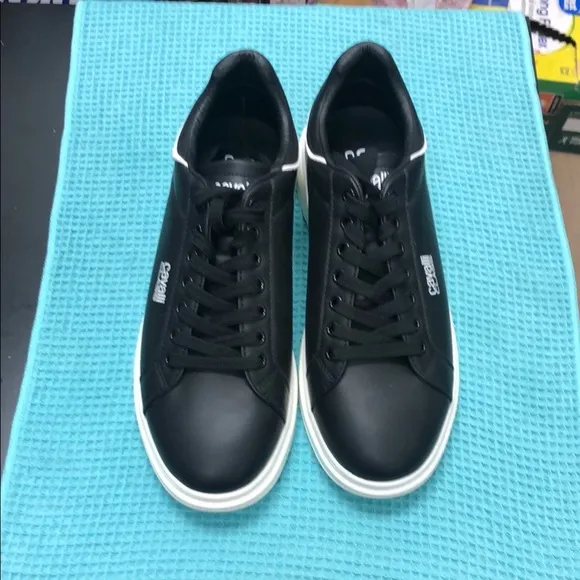 Cavalli Class Black and White Sneakers Versatile Style