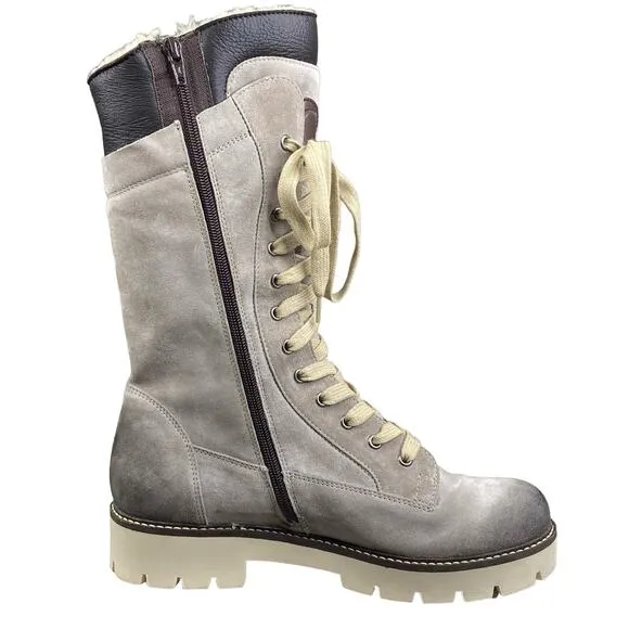 Celtic &amp; Co. Women's Boxer Light Grey Suede Winter Boots Size 40 US 9