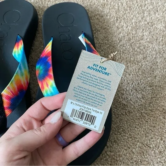 Chaco | Men's Chillos Flip Flop Sandals Tie Dye Size 10 NWT