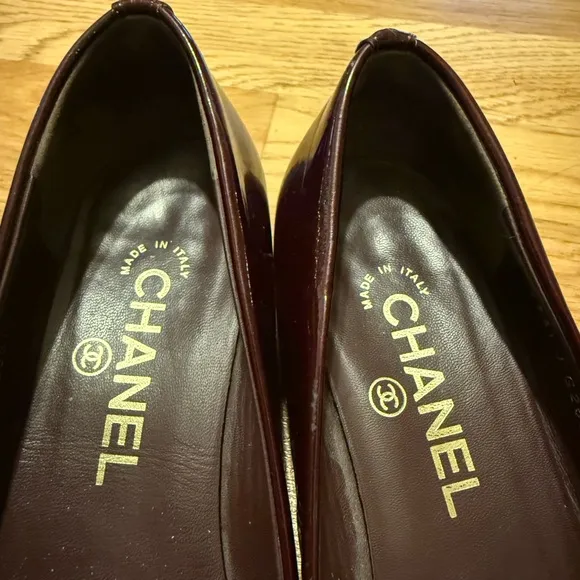 CHANEL Kitten Patent Leather Heels. Size 36.5UK, 6.5US